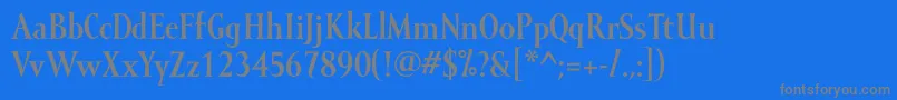 Шрифт MramorBold – серые шрифты на синем фоне