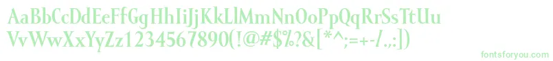 MramorBold-fontti – vihreät fontit valkoisella taustalla