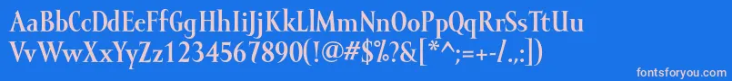 Шрифт MramorBold – розовые шрифты на синем фоне