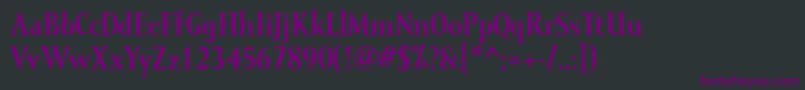 Шрифт MramorBold – фиолетовые шрифты на чёрном фоне