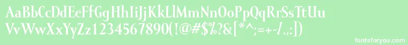 MramorBold Font – White Fonts on Green Background