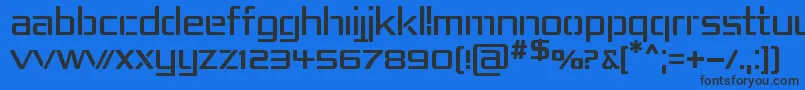 RepublikaIv Font – Black Fonts on Blue Background