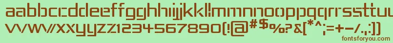 RepublikaIv Font – Brown Fonts on Green Background