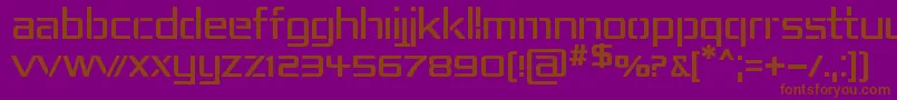 RepublikaIv Font – Brown Fonts on Purple Background