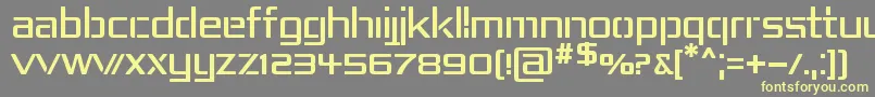 RepublikaIv Font – Yellow Fonts on Gray Background