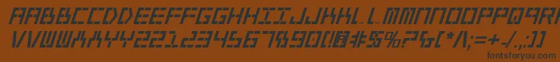 Year2000BoldItalic Font – Black Fonts on Brown Background