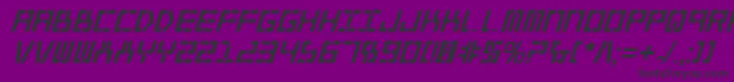 Year2000BoldItalic Font – Black Fonts on Purple Background