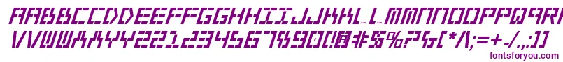 Year2000BoldItalic Font – Purple Fonts on White Background