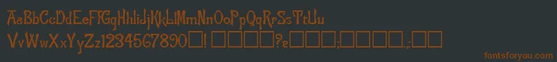 fuente FlemishRegular – Fuentes Marrones Sobre Fondo Negro