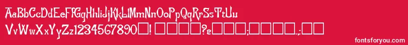 FlemishRegular Font – White Fonts on Red Background