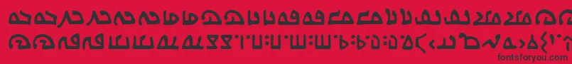 WecomeinpeacebbReg Font – Black Fonts on Red Background