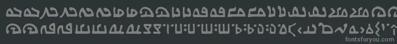 Saiba mais sobre a fonte WecomeinpeacebbReg Fonte WecomeinpeacebbReg – fontes cinzas em um fundo preto
