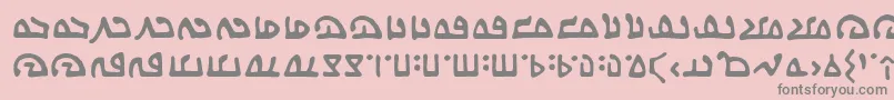 WecomeinpeacebbReg Font – Gray Fonts on Pink Background