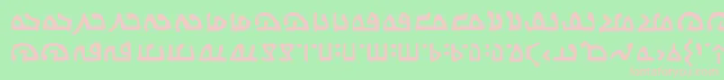 WecomeinpeacebbReg Font – Pink Fonts on Green Background