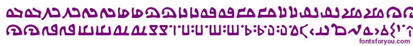 WecomeinpeacebbRegフォントについての詳細 フォントWecomeinpeacebbReg – 白い背景に紫のフォント
