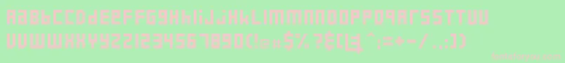 E42017 Font – Pink Fonts on Green Background