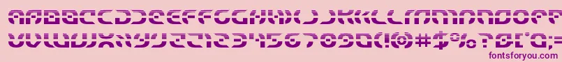 Starfighterhalf Font – Purple Fonts on Pink Background