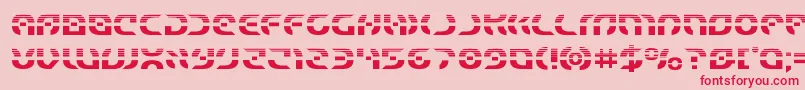 Starfighterhalf Font – Red Fonts on Pink Background