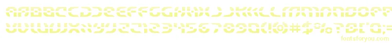 Starfighterhalf Font – Yellow Fonts on White Background