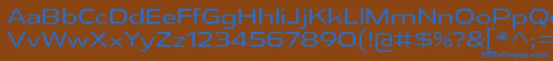 Шрифт AthabascaExBk – синие шрифты на коричневом фоне
