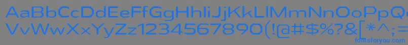 Шрифт AthabascaExBk – синие шрифты на сером фоне
