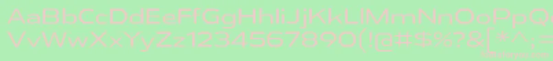 AthabascaExBk Font – Pink Fonts on Green Background