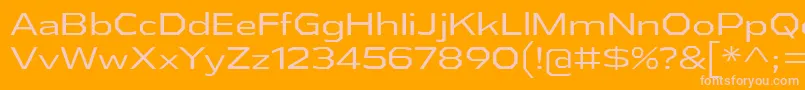 More about AthabascaExBk Font AthabascaExBk Font – Pink Fonts on Orange Background