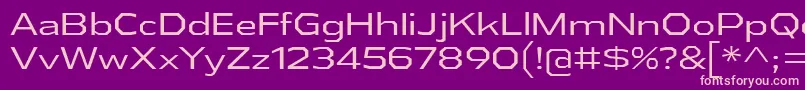 AthabascaExBk Font – Pink Fonts on Purple Background