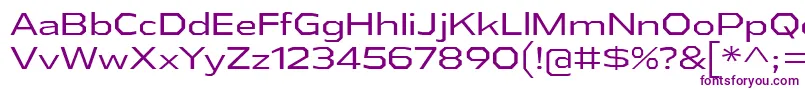 AthabascaExBk Font – Purple Fonts on White Background