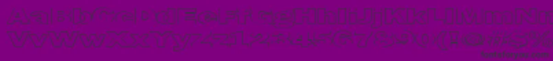 MaltfrankgothicheavyHe Font – Black Fonts on Purple Background