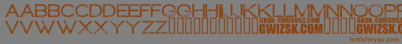 ThereduxRegular Font – Brown Fonts on Gray Background