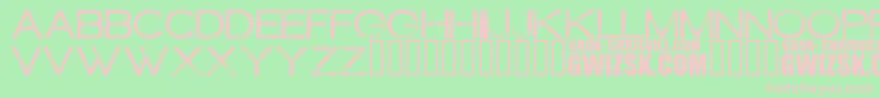 ThereduxRegular Font – Pink Fonts on Green Background