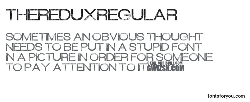 ThereduxRegular Font