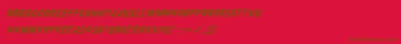 Подробнее о шрифте Countsuckulaacadital Шрифт Countsuckulaacadital – коричневые шрифты на красном фоне