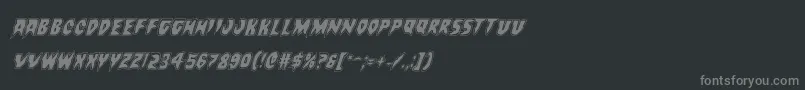 Countsuckulaacadital Font – Gray Fonts on Black Background
