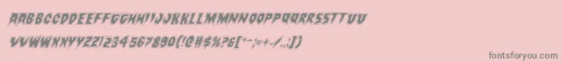 Countsuckulaacadital Font – Gray Fonts on Pink Background