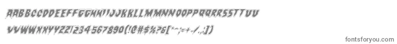 Countsuckulaacadital Font – Gray Fonts on White Background