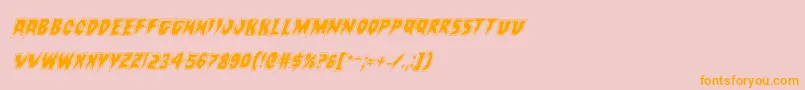 Countsuckulaacadital Font – Orange Fonts on Pink Background