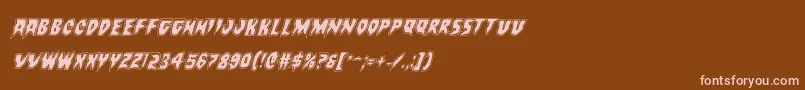 Countsuckulaacadital Font – Pink Fonts on Brown Background