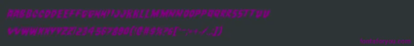 Countsuckulaacadital Font – Purple Fonts on Black Background
