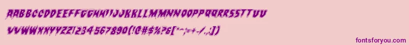 Countsuckulaacadital Font – Purple Fonts on Pink Background