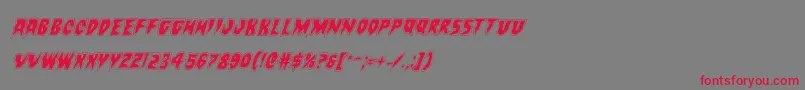 Countsuckulaacadital Font – Red Fonts on Gray Background