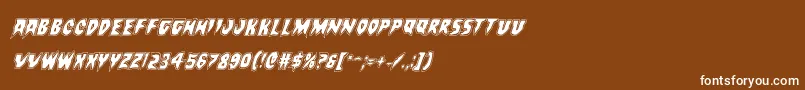 Countsuckulaacadital Font – White Fonts on Brown Background