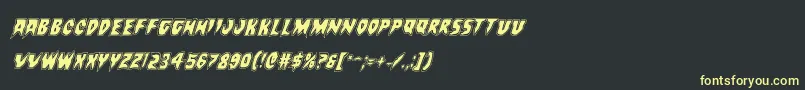 Countsuckulaacadital Font – Yellow Fonts on Black Background
