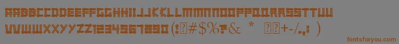 Wicker Font – Brown Fonts on Gray Background