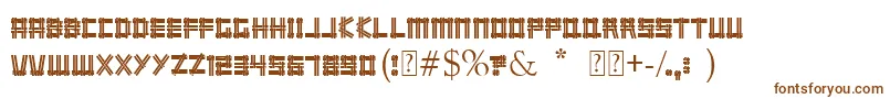 Шрифт Wicker – коричневые шрифты на белом фоне