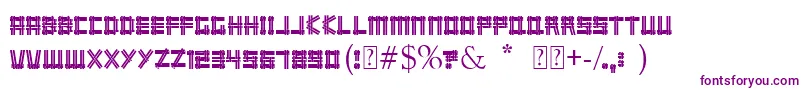 Wicker Font – Purple Fonts on White Background