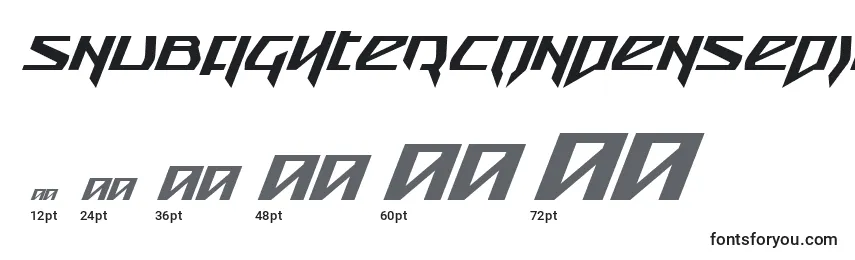 SnubfighterCondensedItalic Font Sizes