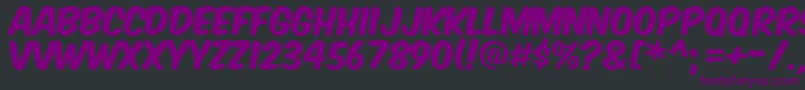 KomikaTitleAxis Font – Purple Fonts on Black Background