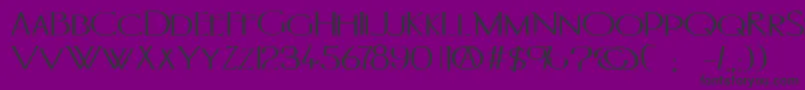 Portlandb Font – Black Fonts on Purple Background